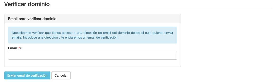Verificar dominio - Mensagia